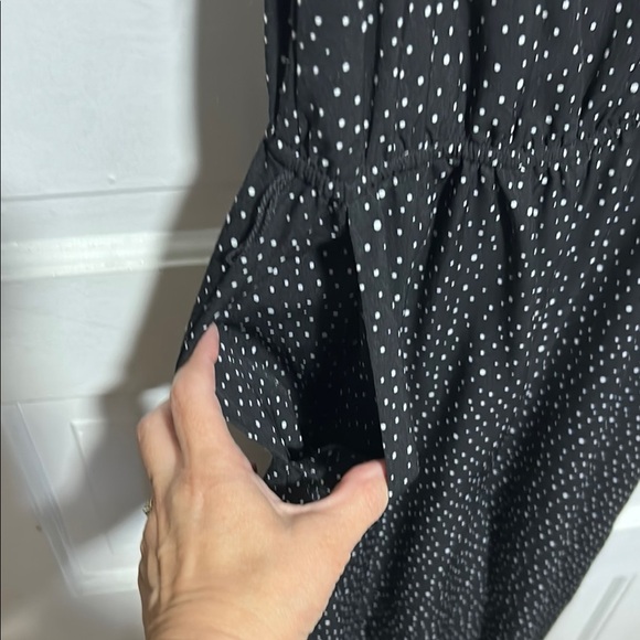 Leith Black and White Jumpsuit with Strappy Details - Picture 2 of 6